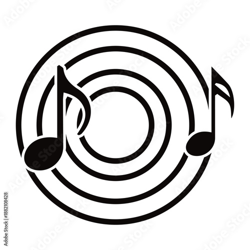 Music notes wave isolated, Musical notes background. Musical notes melody waves of musical notes and songs.
