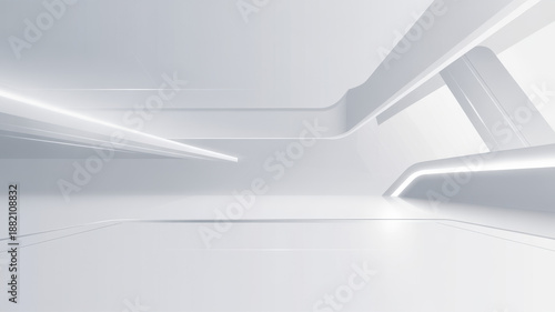 Wallpaper Mural abstract white background with light effects clean glow texture Torontodigital.ca