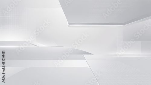 Wallpaper Mural white background with squares geometric pattern minimal design Torontodigital.ca