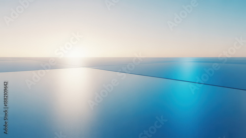 Wallpaper Mural blue sky background minimal clean natural copy space Torontodigital.ca