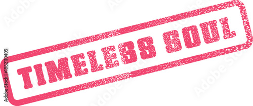 Profound Timeless Soul Concept Stamped in a Grungy Vintage Style Expressing Inner Being