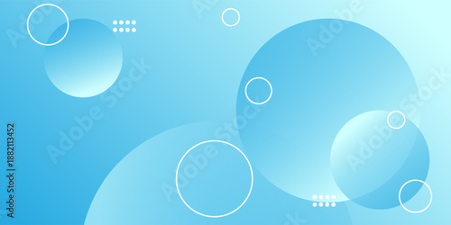 Abstract geometric background gradient soft light blue bokeh for Graphic Business background hitech technology digital design illustration web template background backdrop desktop wallpaper bubbles