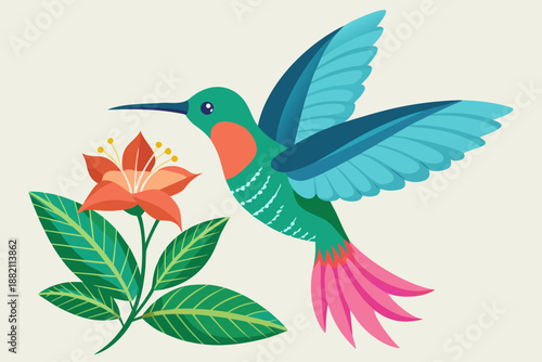vector illustration of a bird