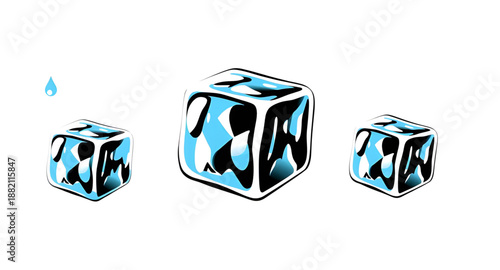 ice, icecube, cube, cold, frozen, icy, frost, chill, cooling, cool, crystal, clear, transparent, water, drink, beverage, refreshment, fresh, temperature, freezer, fridge, winter, snow, bar, cocktail, 