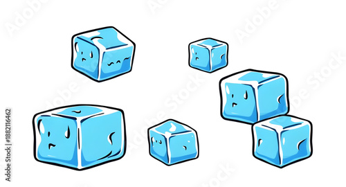 ice, icecube, cube, cold, frozen, freeze, frost, icy, chill, cooling, cool, winter, snow, crystal, clear, transparent, water, drink, beverage, refreshment, fresh, coolness, temperature, coldicon, free