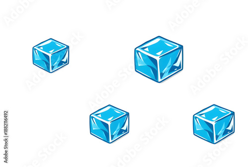 icecube, iceicon, cube, cold, frozen, icy, frost, chill, cooling, cool, snow, winter, crystal, clear, transparent, water, drink, beverage, refreshment, fresh, coldness, temperature, freezer, fridge, b