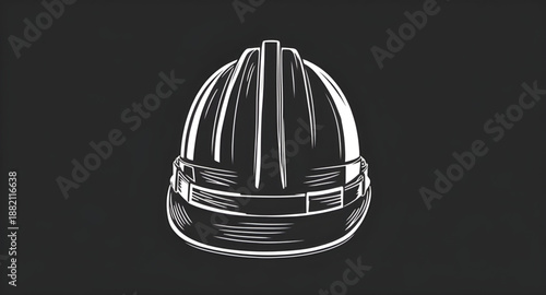 helmetoutline, safetyhelmet, hardhat, constructionhelmet, protection, protectivegear, equipment, industrial, industry, worker, engineering, building, contractor, site, factory, maintenance, repair, sa