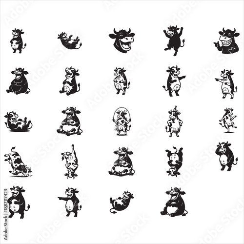 Funny Laughing Cow SVG,