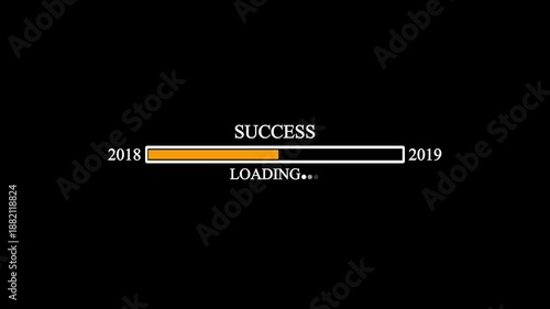 Wallpaper Mural 2019 loading animation in Dark Grey colour isolated on black screen animation.with video animation. Torontodigital.ca