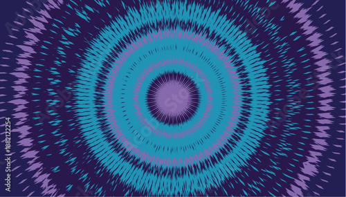 Psychedelic Spiral Vortex with Colorful Twirl Circles, Fractal Mandala Flower Design, Abstract Geometric Digital Texture