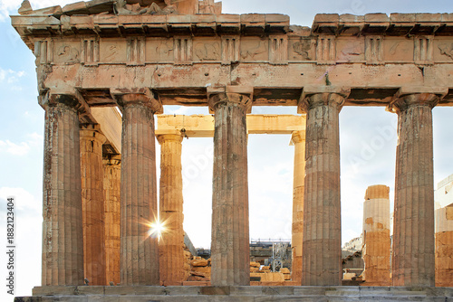 Architectural grandeur of the Acropolis in Athens