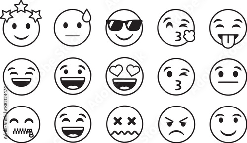 Emojis and Facial Expressions smile laugh