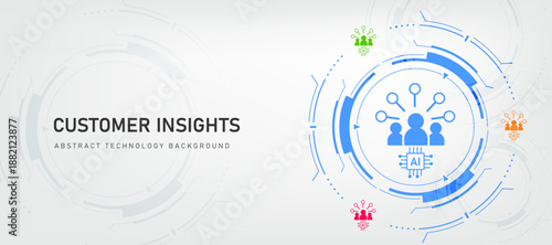 AI-Driven Customer Insights concept with artificial Intelligence