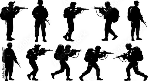 silhouette of a group of musicians