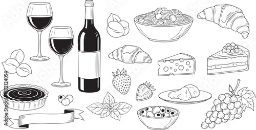 Food and drink wine glasses