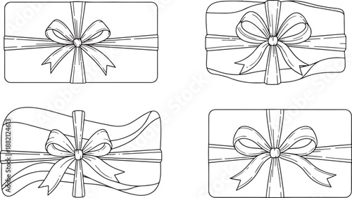 Gift Boxes with Ribbons bows presents