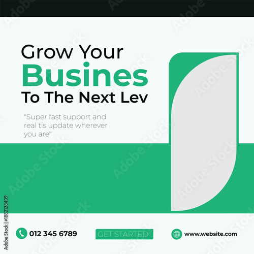 PrintBusiness strategy poster template