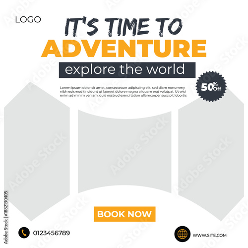 PrintTravel flyer design template