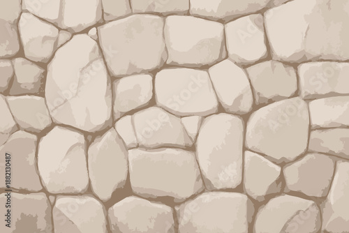 Stone wall texture vector illustration.
