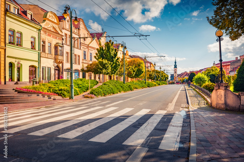 Canvastavla Beautiful autumn cityscape of Presov town,  Slovakia, Europe