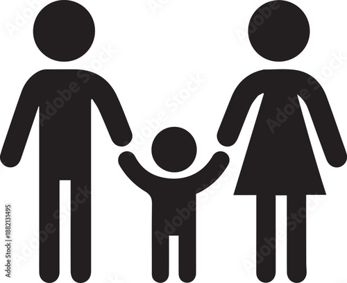 happy family holding hands. family insurance happy living space idea concept.