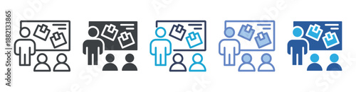 Workshop icon set multiple style collection