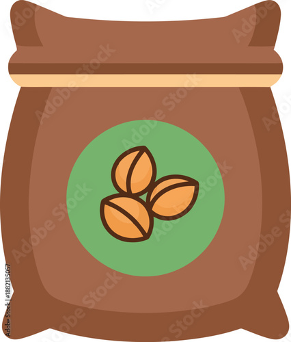 World Pulses Day Sack of Pulses Icon – Nutritious Legumes, Healthy Food, Agriculture Concept