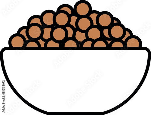 World Pulses Day Bowl of Lentils Vector Illustration for Healthy Food and Nutrition Concepts