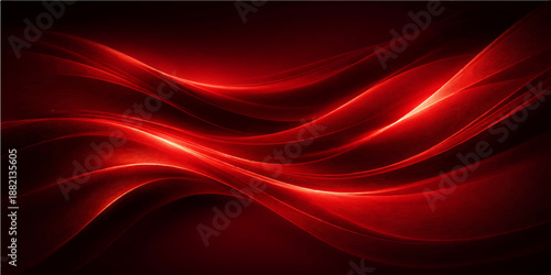 Red abstract background featuring flowing waves and silk texture with artistic purple and blue lines creating a motion pattern of energy in this light curve wallpaper design