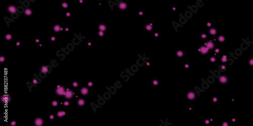Abstract design of glowing dots in shades of red and purple. Dark purple, pink vector background with covid-19 symbols. background new year banner design bright snow wallpaper. 