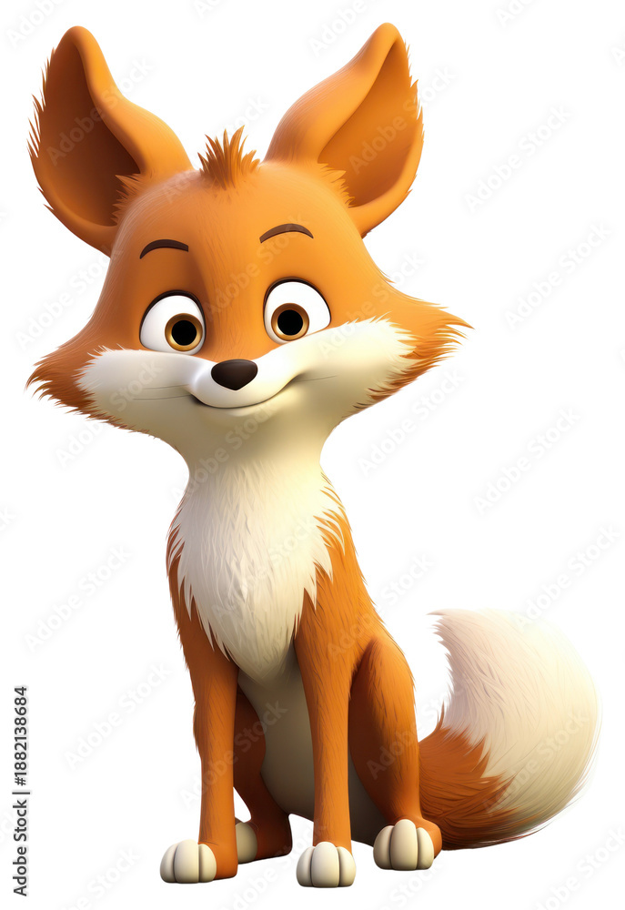 Fototapeta premium PNG Fox cartoon mammal animal.