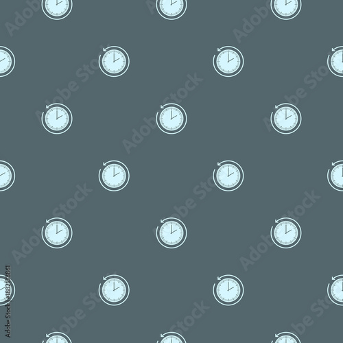 Past time seamless pattern isolated on color background