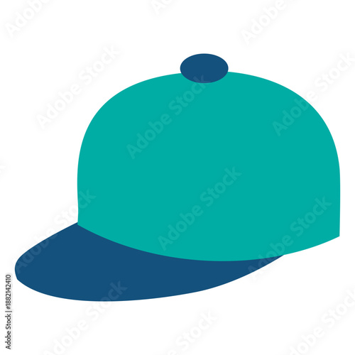 Blue cap travel icon