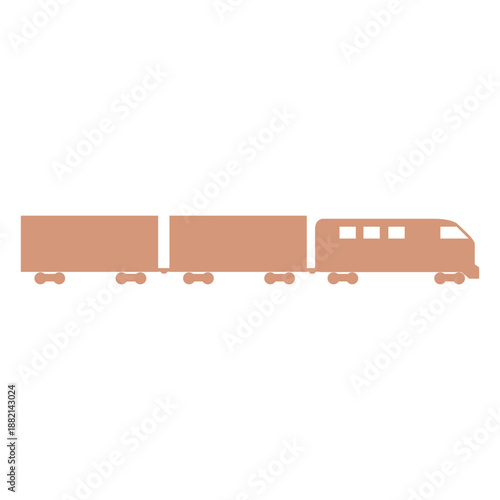 Railway shipment logistic icon