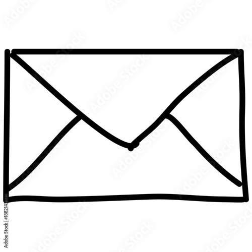 Hand drawn envelop icon