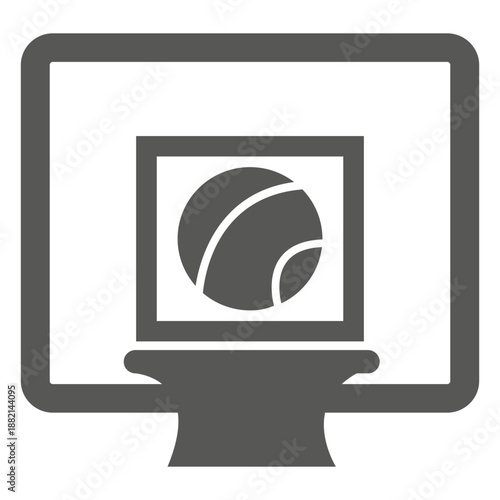 Basketball with post icon