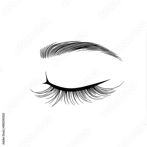 Eyes Dreamer: Art Beauty | Clean, isolated vector art for creative projects.