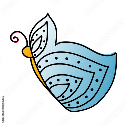 Blue decorative butterfly