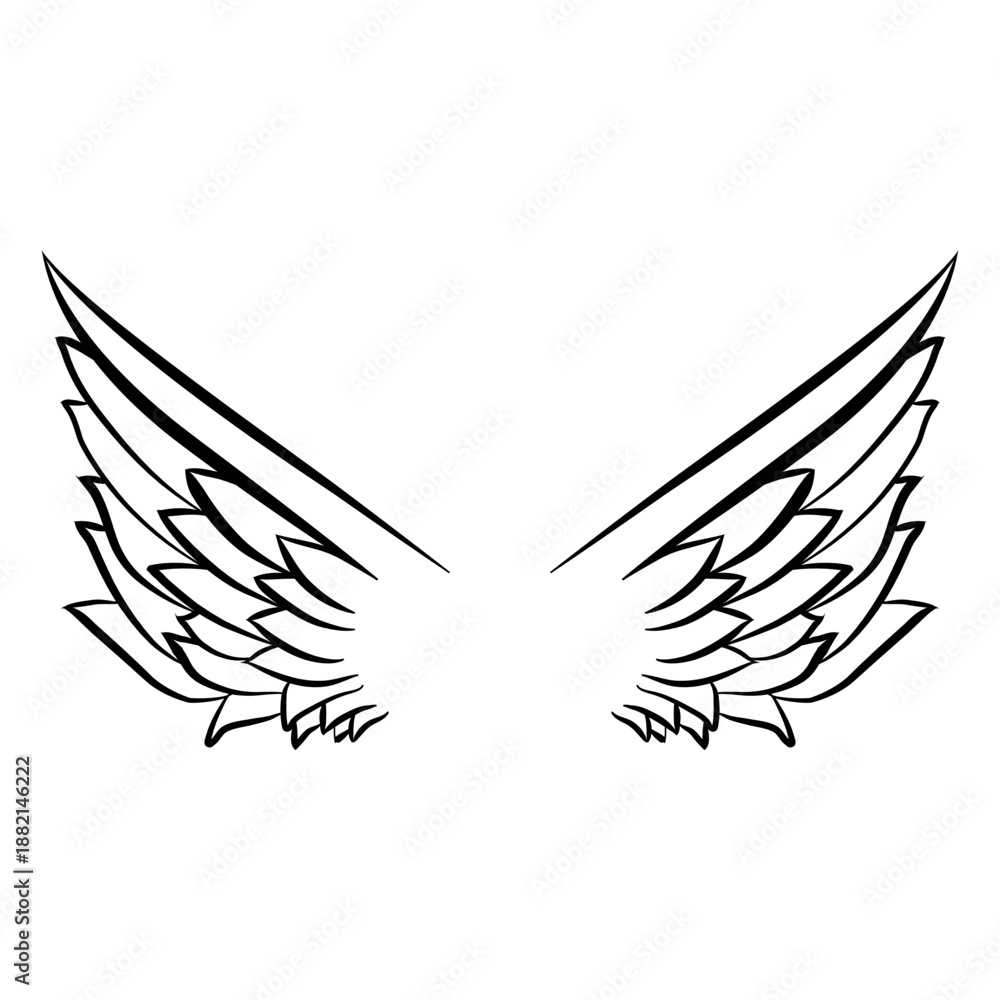 Obraz premium Open wing logo 03