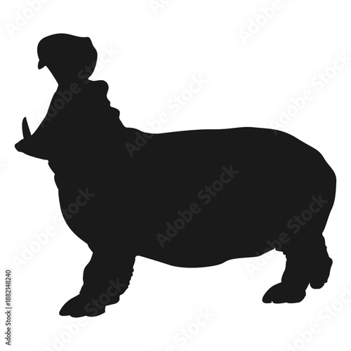 Hippo silhouette