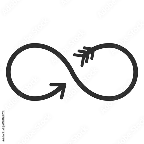 Infinity logo arrow infinite