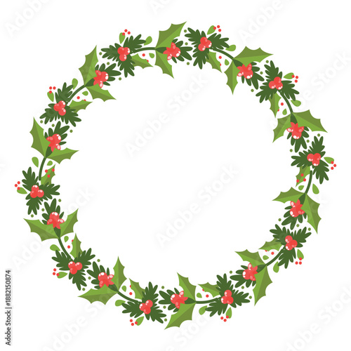 Christmas wreath icon 12