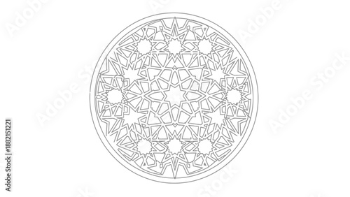 intricate circular mandala pattern