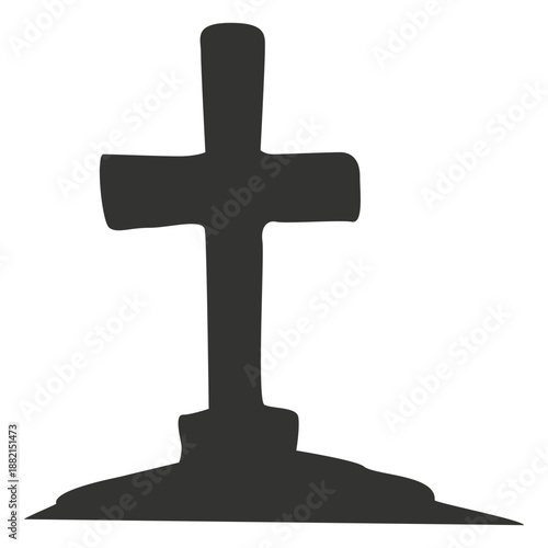 Cross on tombstone 3