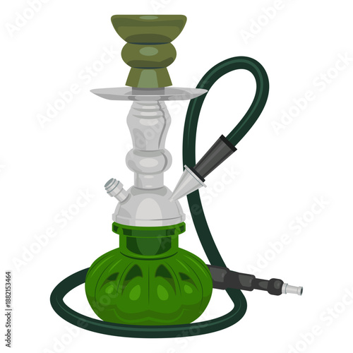 Smoking hookah illustration