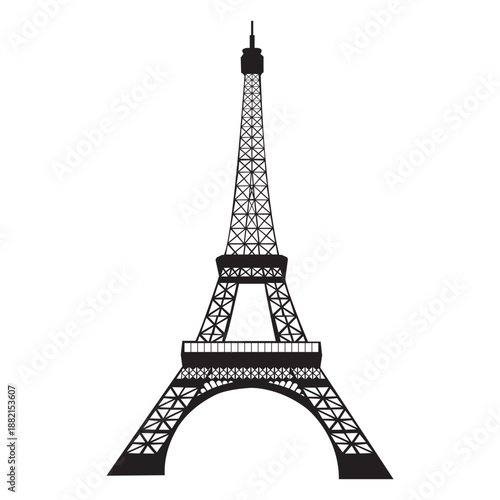 Eiffel tower silhouette