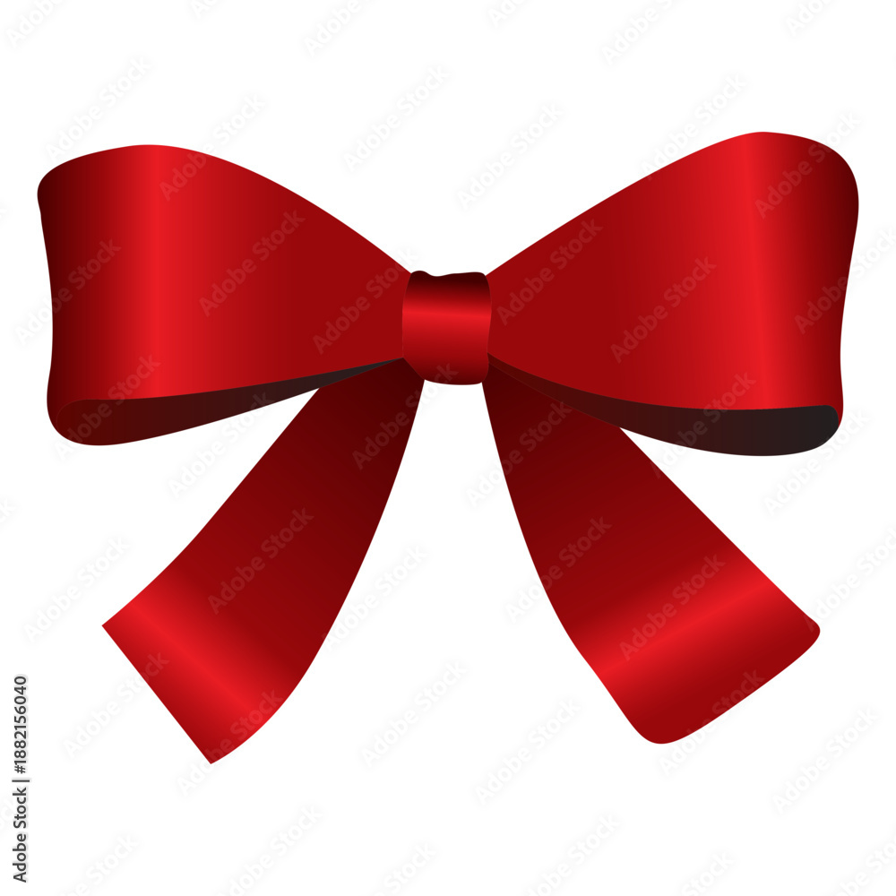 Fototapeta premium Bow tie red christmas