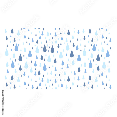 Heavy rainfall vector