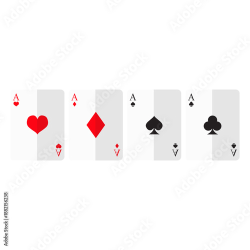 Four aces cards icon