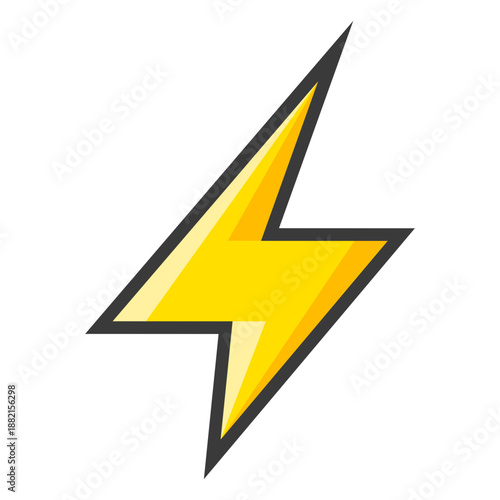 Yellow lightning bolt icon